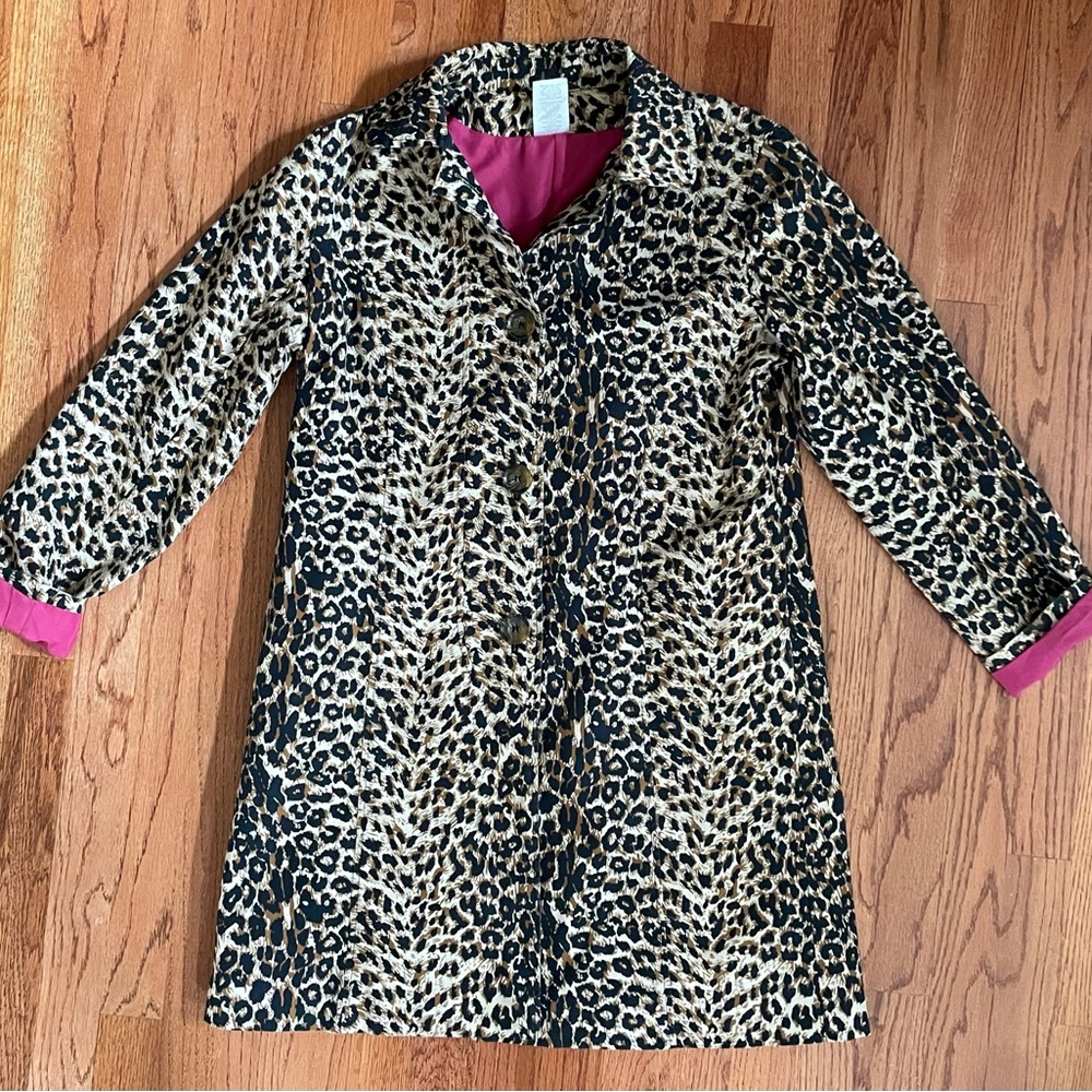 VGVC Leopard Print AVON's Mark Brand Trench Coat/Jacket. Small.🐆🩷